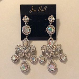 Large Crystal AB Swarovski Crystal Earrings